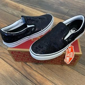 Vans sequin classic slip-on shoes